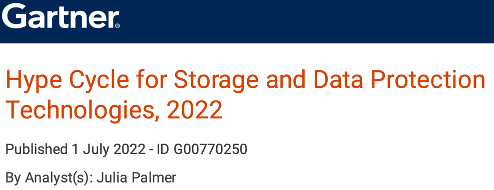 Myota Named Sample Vendor for Cyberstorage in Gartner® Hype Cycle™