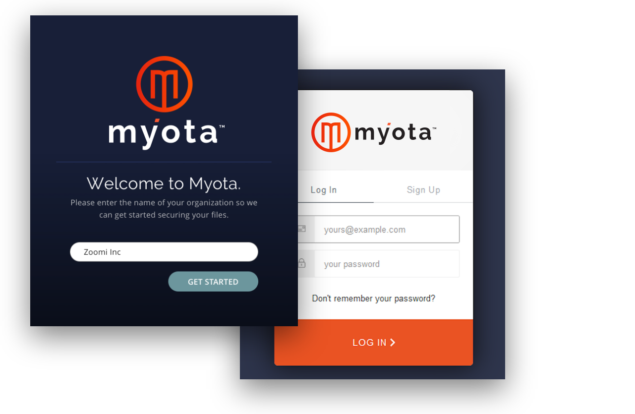 Enter Organization And Login Info